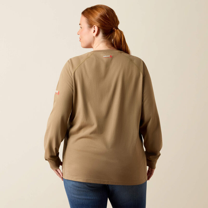 FR Air Henley Top Back Plus
