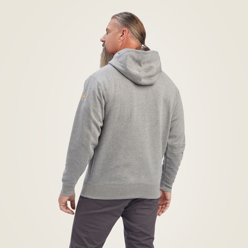 Rebar Workman Full Zip Hoodie Back