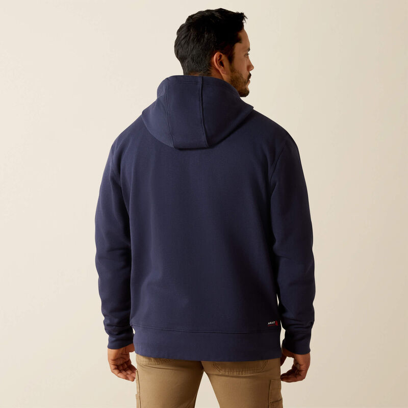 FR DuraStretch Heavyweight Fleece Full Zip Hoodie Back