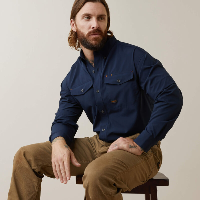 Rebar Made Tough VentTEK DuraStretch Work Shirt Front
