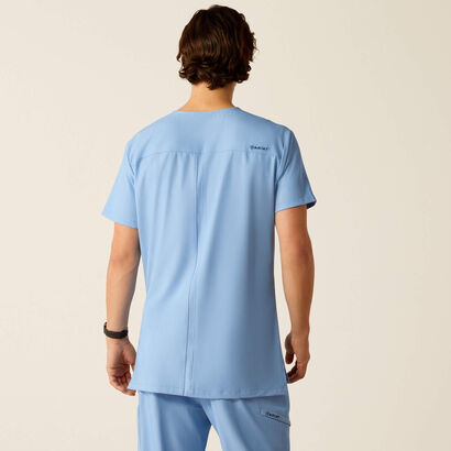 Derham 6 Pocket Scrub Top Back