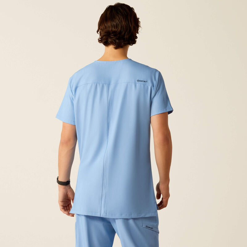 Derham 6 Pocket Scrub Top Back