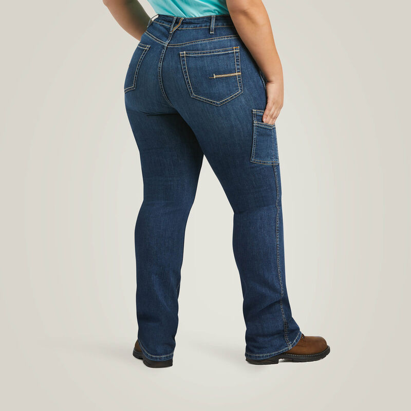 Rebar Work Flex Perfect Rise Riveter Boot Cut Jean Back Plus