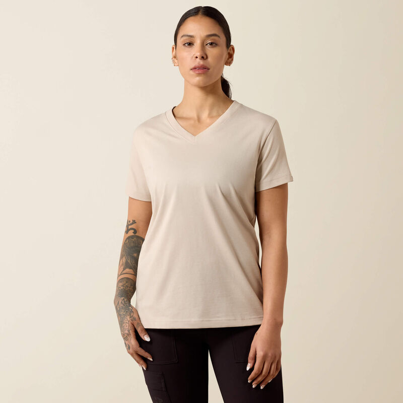 Rebar Cotton Strong Standard V-Neck T-Shirt Front