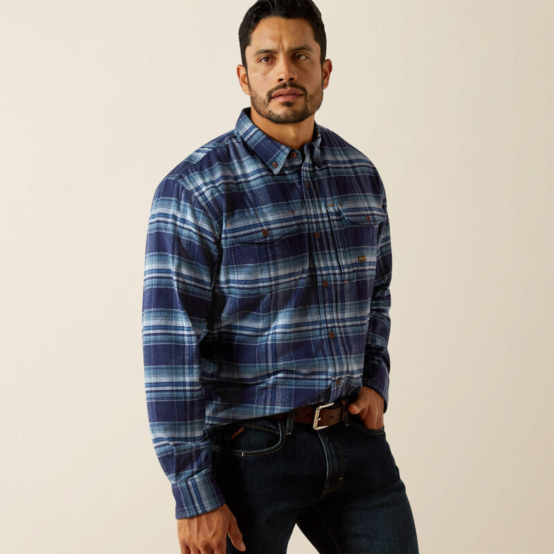Rebar Flannel DuraStretch Work Shirt Front