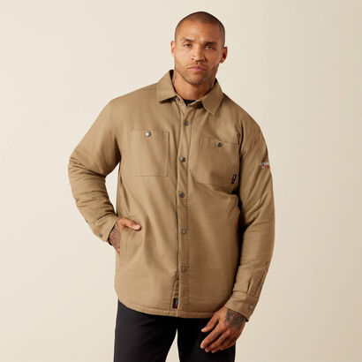 FR Flannel Insulated Shirt Jacket Front