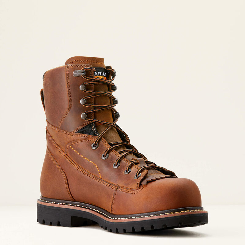 Longview Shock Shield 8" Waterproof Composite Toe Work Boot Medial