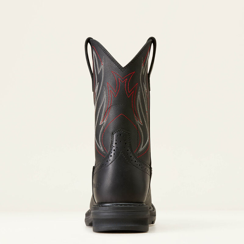 Sierra Shock Shield Wide Square Toe Steel Toe Work Boot Heel