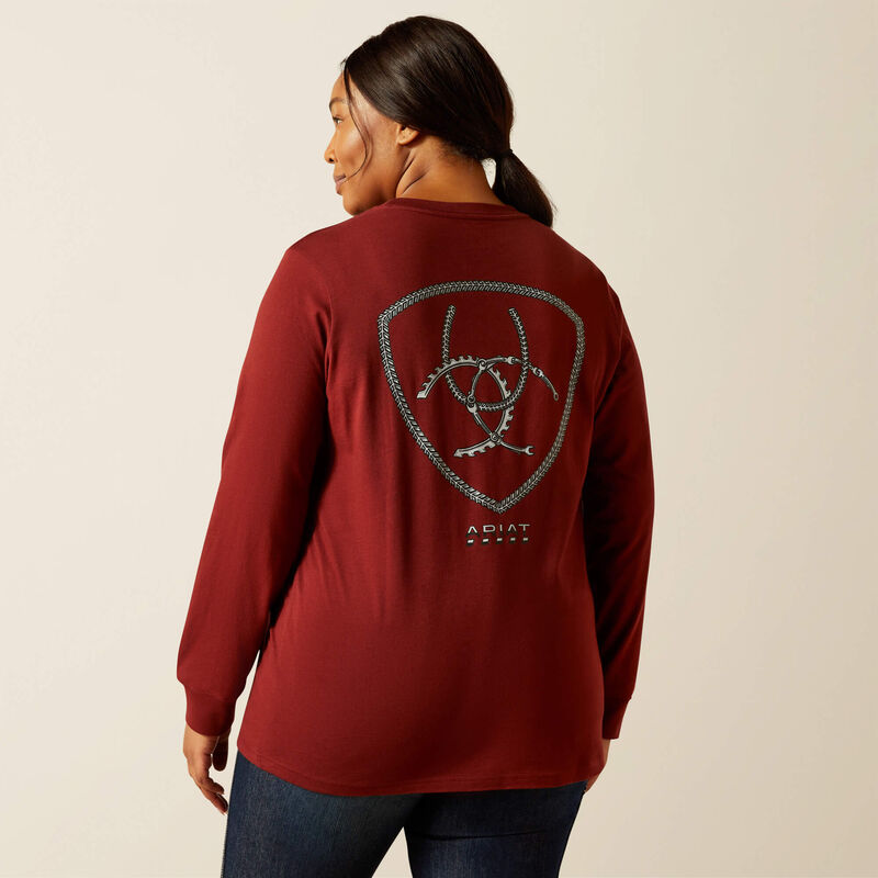 Rebar Cotton Strong Workshop Logo T-Shirt Back Plus