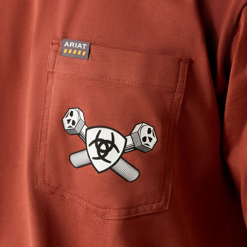 Rebar Cotton Strong Bolt Skull T-Shirt 02