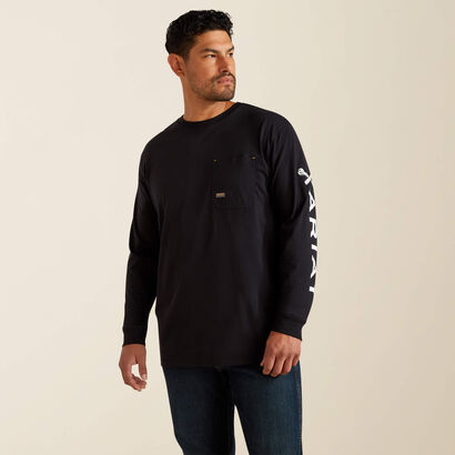 Rebar Workman Bolt Skull T-Shirt Back