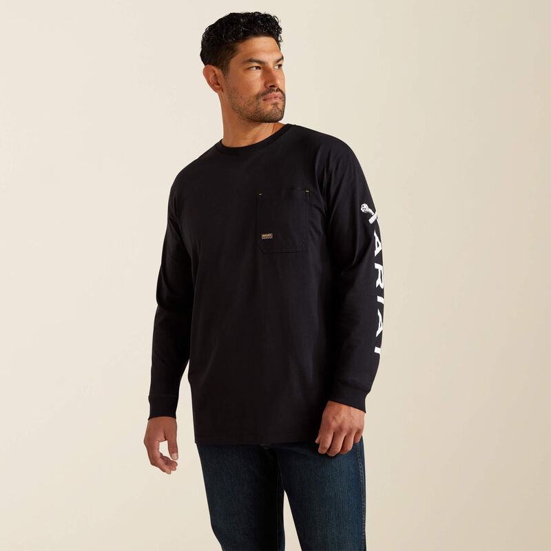 Rebar Workman Bolt Skull T-Shirt Back