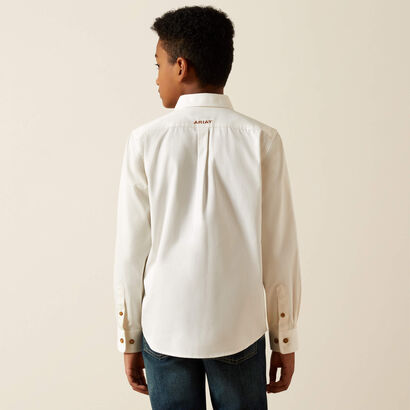 Solid Twill Classic Fit Shirt Back