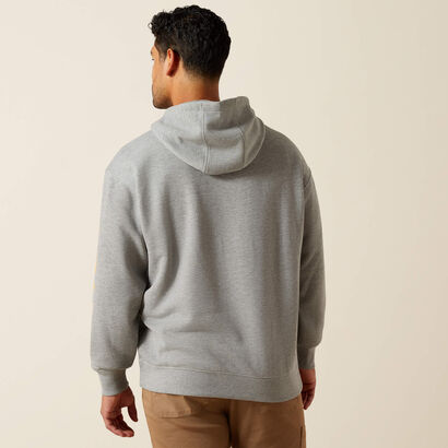 Rebar Lightweight Logo Hoodie Back