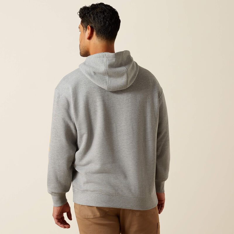Rebar Lightweight Logo Hoodie Back