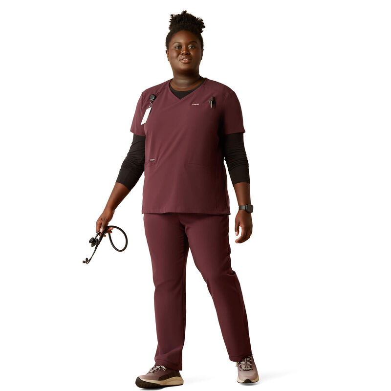 Clara 6 Pocket Scrub Top Full Plus