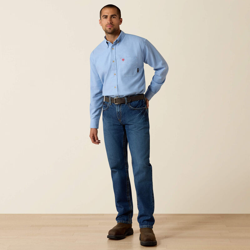 FR Solid Twill DuraStretch Work Shirt Full