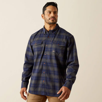 Rebar Flannel DuraStretch Work Shirt Front