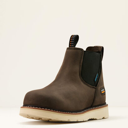 Rebar Wedge Chelsea Waterproof Work Boot 3-4 Front
