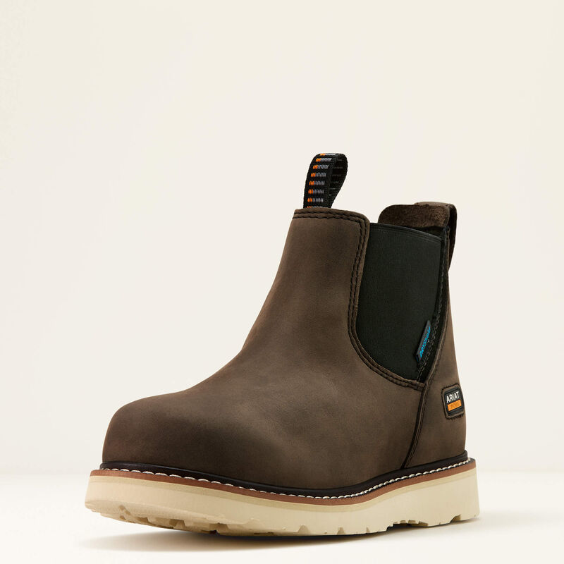 Rebar Wedge Chelsea Waterproof Work Boot 3-4 Front