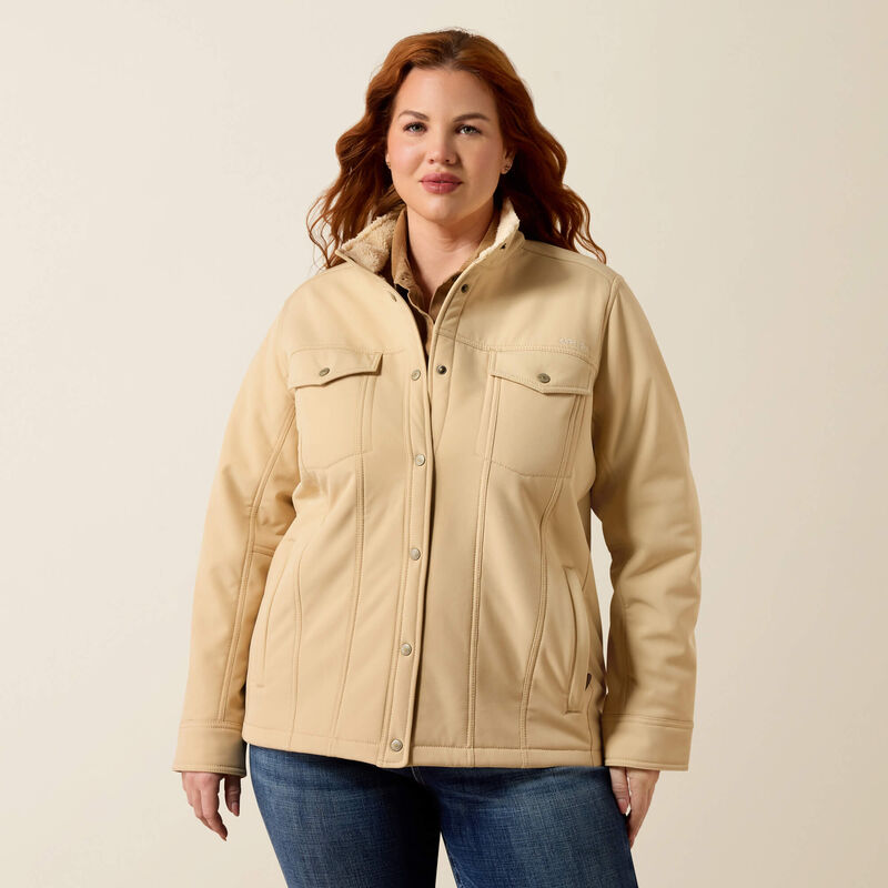 Berber Back Softshell Jacket Front Plus