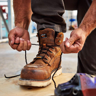 Rebar Wedge Moc Toe 6" Waterproof Composite Toe Work Boot Lifestyle