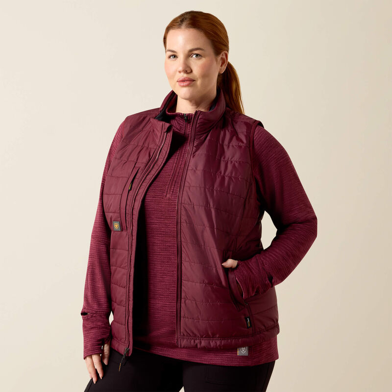 Rebar Cordura Ripstop Lightweight Insulated Vest Front Plus