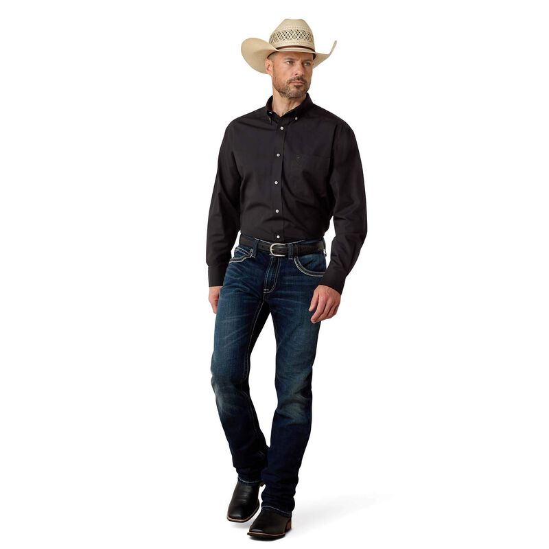 Wrinkle Free Solid Classic Fit Shirt Full