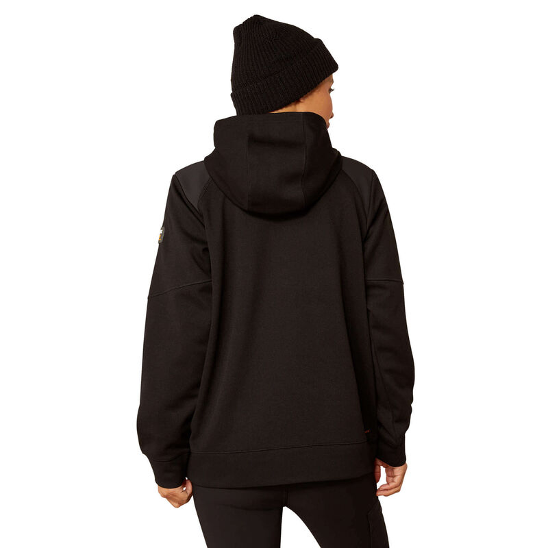 Rebar WorkTek Reinforced 1/2 Zip Hoodie Back