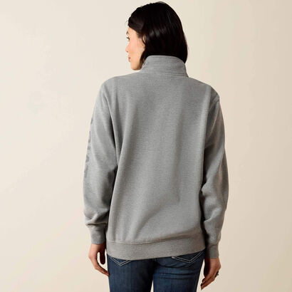 Foundation Logo 1/2 Zip Sweatshirt Back