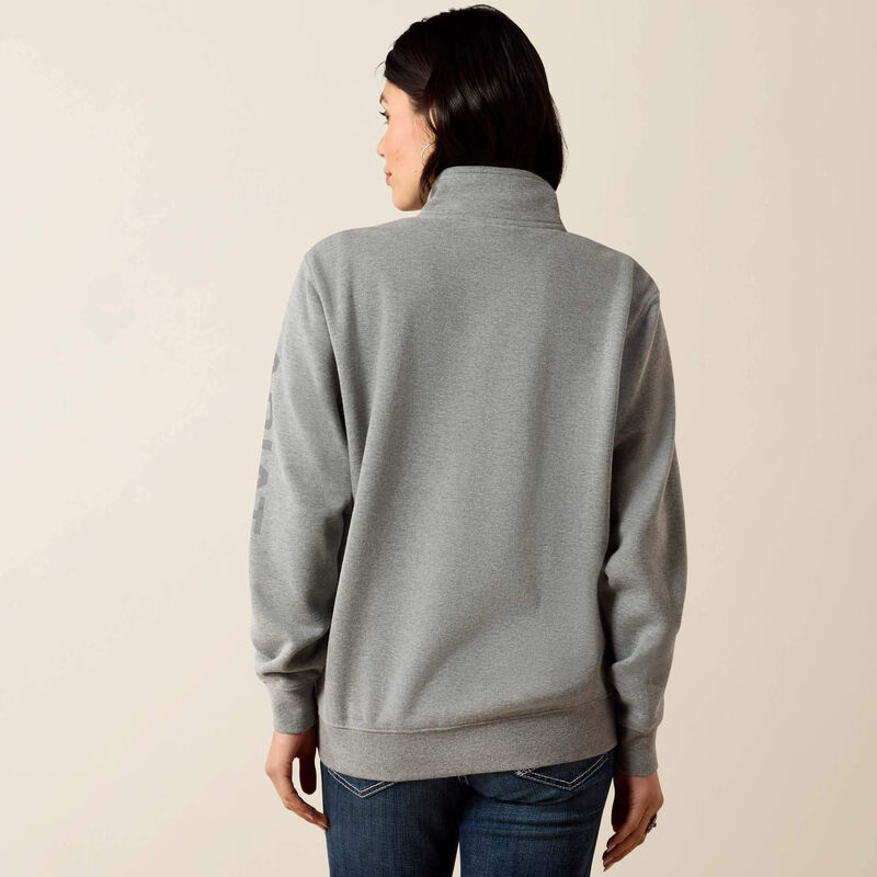 Foundation Logo 1/2 Zip Sweatshirt Back