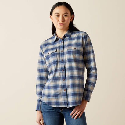 Rebar Flannel DuraStretch Work Shirt Front