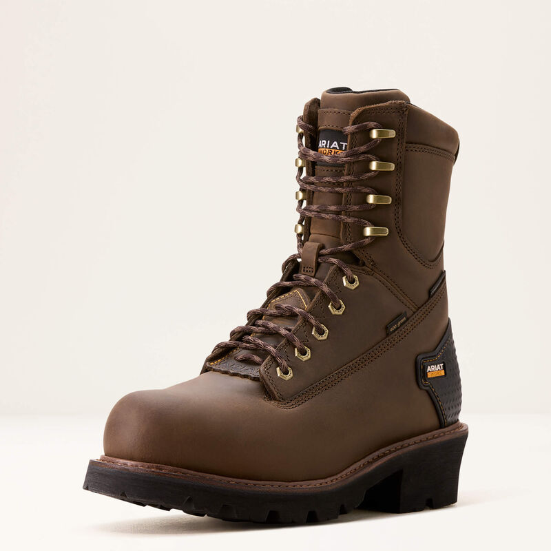 Powerline 8" 400G Waterproof 400g Composite Toe Work Boot 3-4 Front