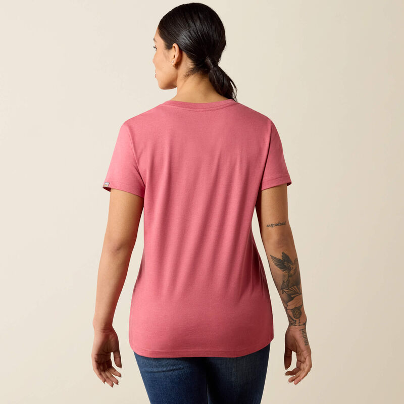 Rebar Cotton Strong Standard V-Neck T-Shirt Back