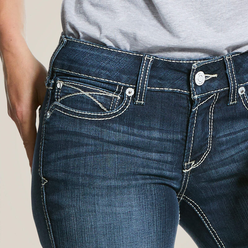R.E.A.L. Mid Rise Arrow Fit Stretch Shayla Boot Cut Jean 02