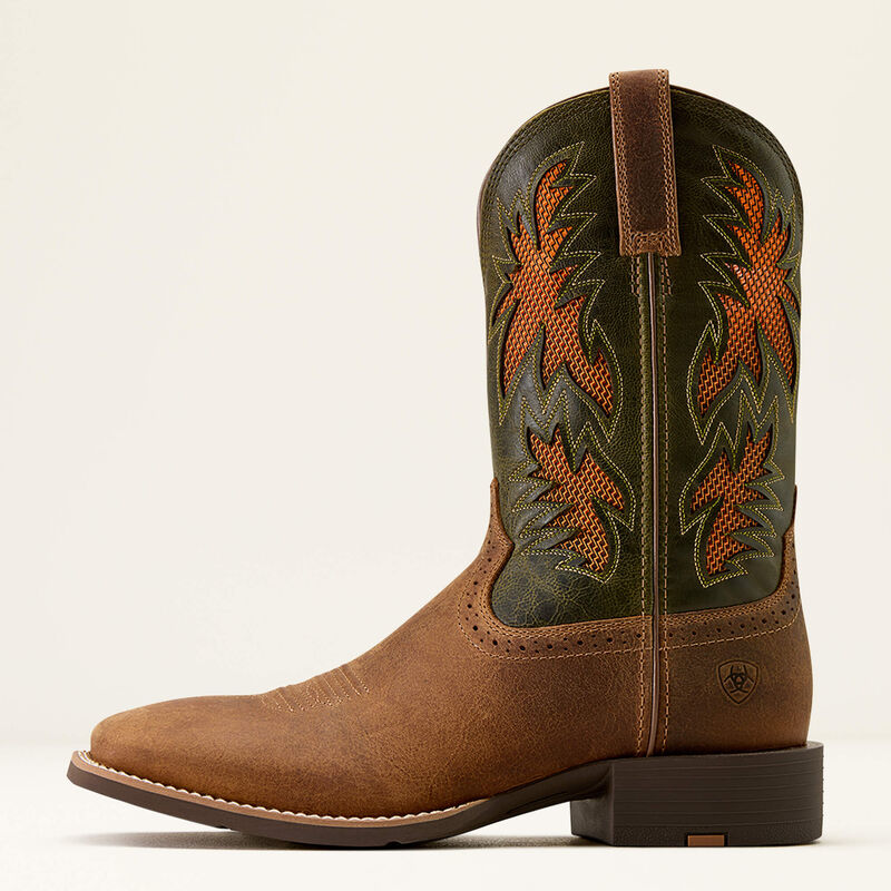 Sport Cool VentTEK Wide Square Toe Cowboy Boot Side
