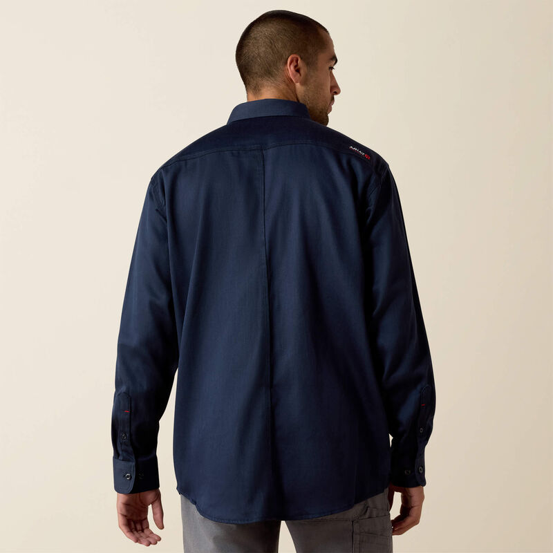 FR Solid Work Shirt Back