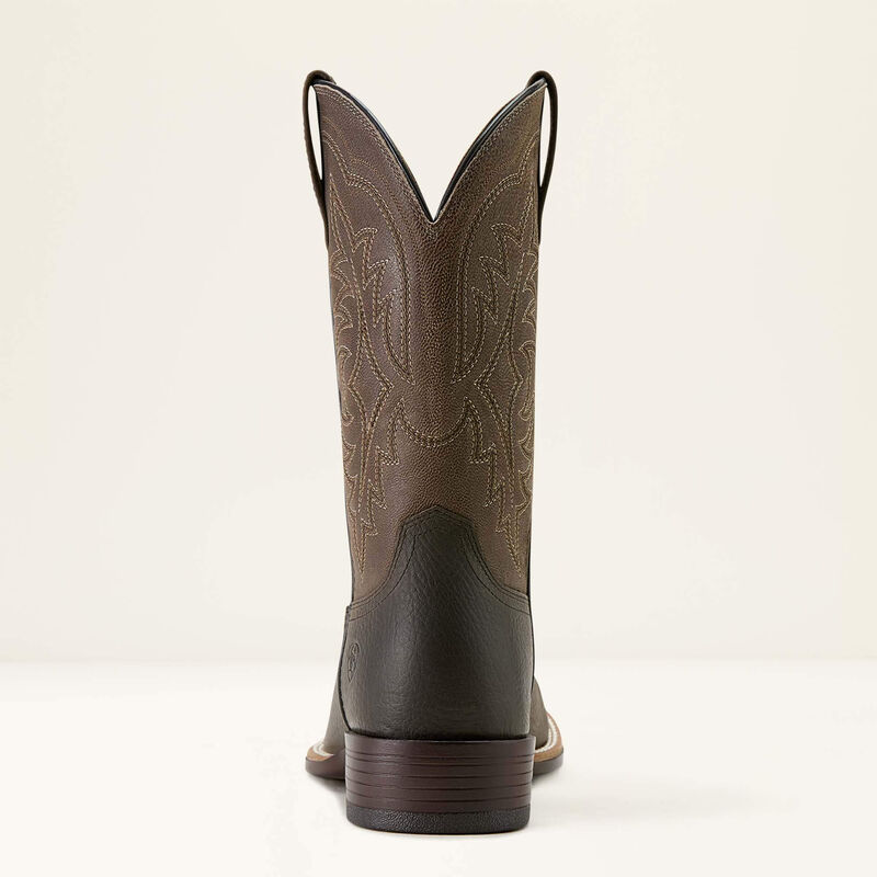 Ryden Ultra Wide Square Toe Cowboy Boot Heel