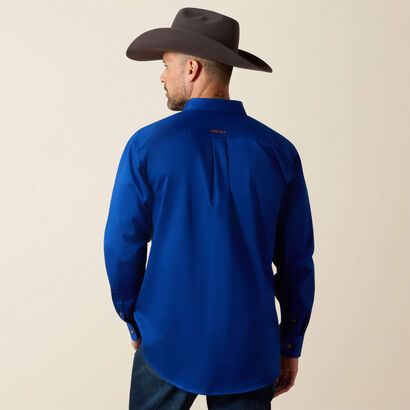 Solid Twill Classic Fit Shirt Back