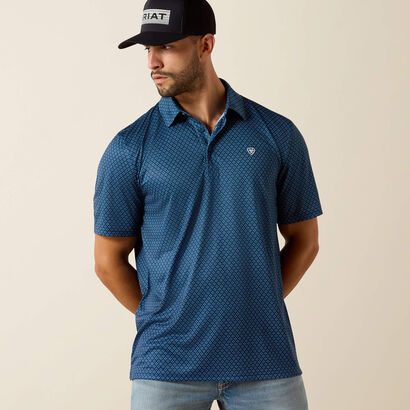 All Over Print Classic Fit Polo Front