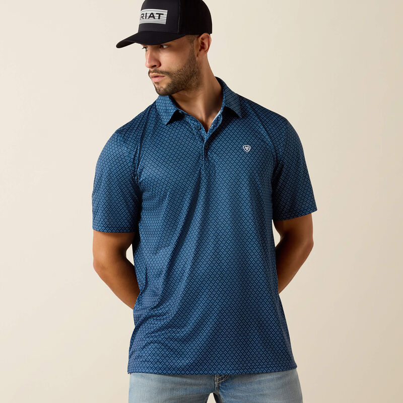 All Over Print Classic Fit Polo Front