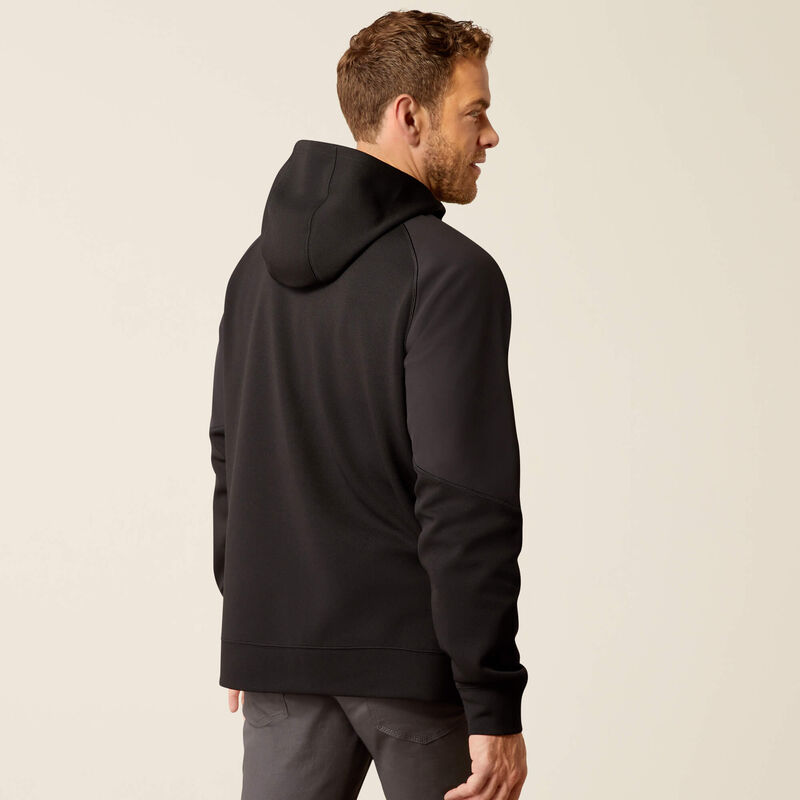 Rebar WorkTek Reinforced Full Zip Hoodie Back