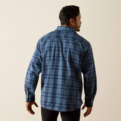 Rebar Heavy Flannel Work Shirt Back