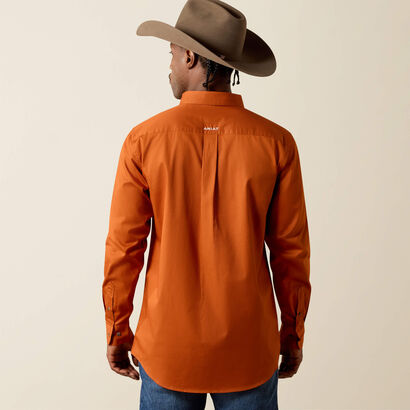 Team Logo Lightweight Twill Fitted Shirt Back