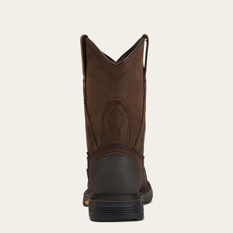 OverDrive XTR Waterproof Composite Toe Work Boot Heel