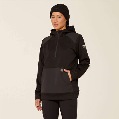 Rebar WorkTek Reinforced 1/2 Zip Hoodie