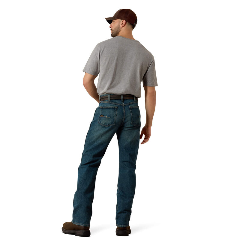 Rebar M4 Relaxed DuraStretch Basic Boot Cut Jean Back