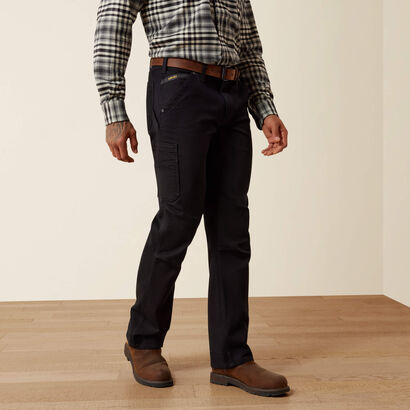 Rebar M4 Relaxed DuraStretch Washed Twill Dungaree Boot Cut Pant Front