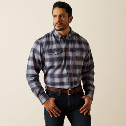 Rebar Flannel DuraStretch Work Shirt Front