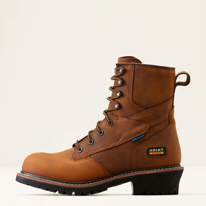 Logger Shock Shield Waterproof Work Boot Side